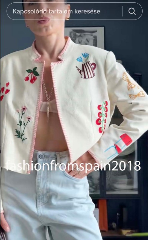 ZARA NEW WOMAN FLORAL EMBROIDERED JACKET ECRU S M L 4786/206/712
