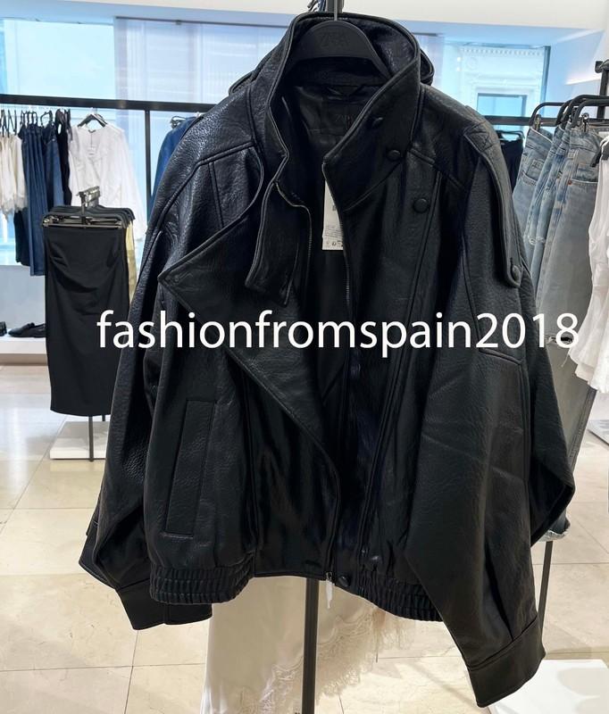 ZARA NEW WOMAN FW25 BNWT FAUX LEATHER JACKET BLACK XS-XXL 4391/872/800