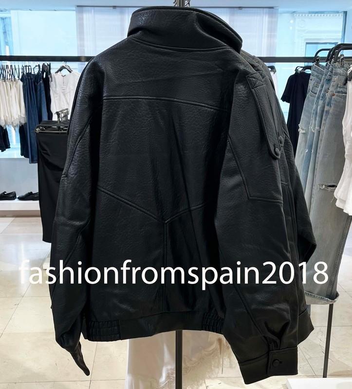 ZARA NEW WOMAN FW25 BNWT FAUX LEATHER JACKET BLACK XS-XXL 4391/872/800