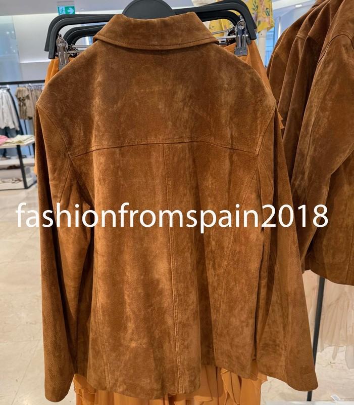 ZARA NEW WOMAN SUEDE LEATHER JACKET ZW LIMITED EDITION BROWN XS-XL 2969/061/700