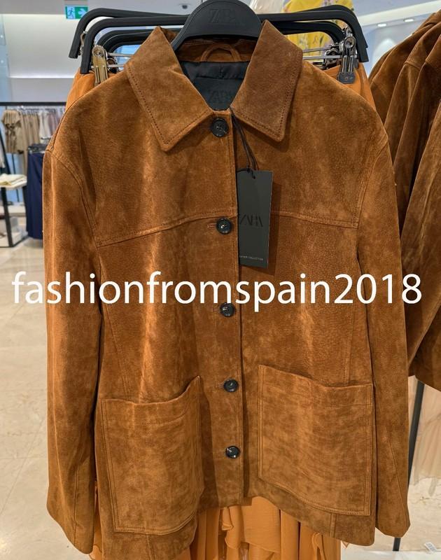 ZARA NEW WOMAN SUEDE LEATHER JACKET ZW LIMITED EDITION BROWN XS-XL 2969/061/700