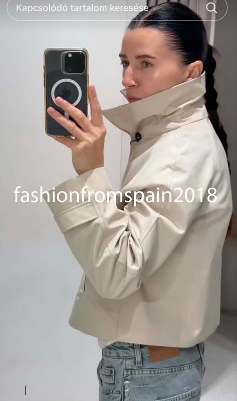 ZARA NEW WOMAN WATER-REPELLENT SHORT TRENCH COAT ZW BEIGE XS-XL 3833/245/710