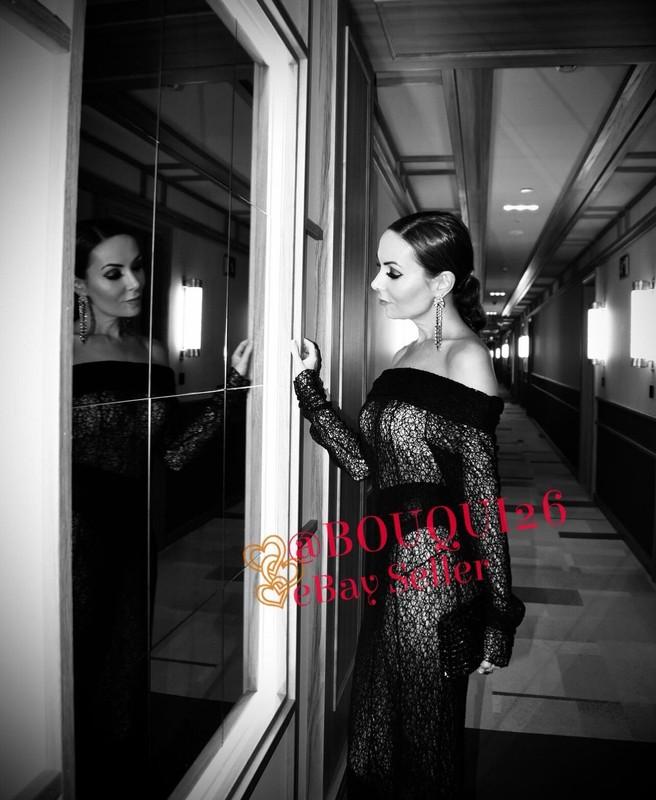 ZARA NEW WOMAN ZW COLLECTION OFF-THE-SHOULDER LACE DRESS BLACK REF: 4437/273