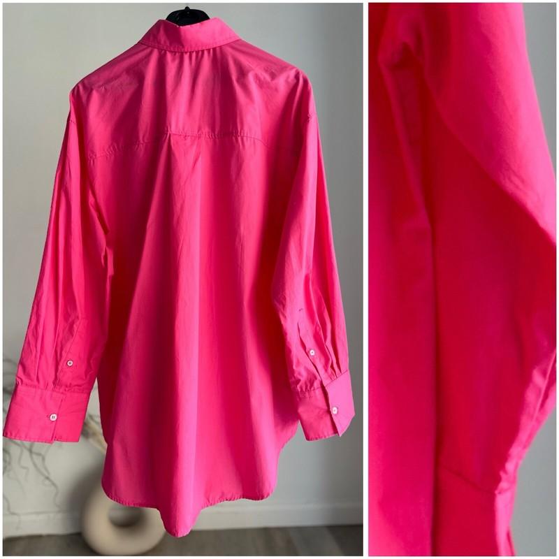 ZARA OVERSIZED POPLIN SHIRT FUCHSIA NWT S M L