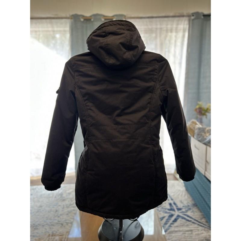 Zara Trafaluc Collection Jacket Women’s Large L Black Full Zip Hoodie Faux Fur
