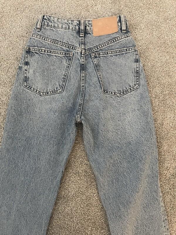 ZARA Women’s Classic Mom Fit Hi Rise Ankle Jeans 100% Cotton Size 0 EUR 32
