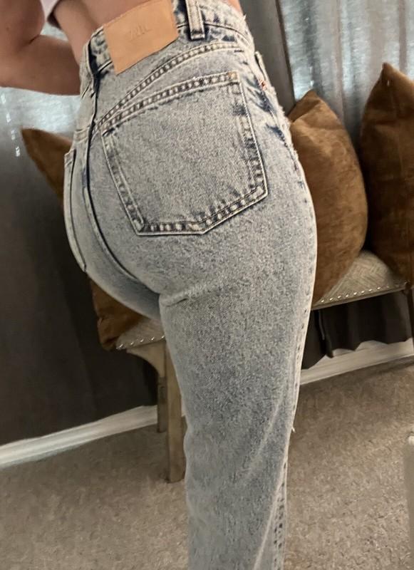 ZARA Women’s Classic Mom Fit Hi Rise Ankle Jeans 100% Cotton Size 0 EUR 32