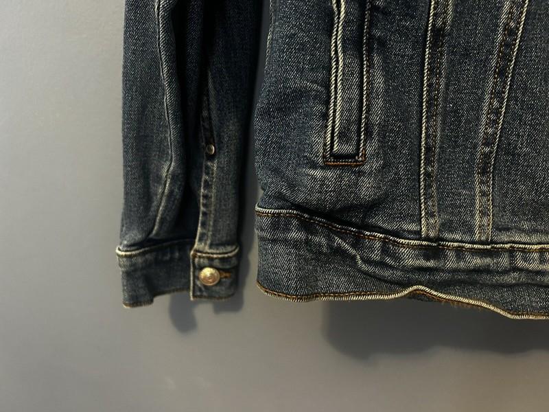 Zara Women's Dark Wash Denim Jean Jacket Size Large