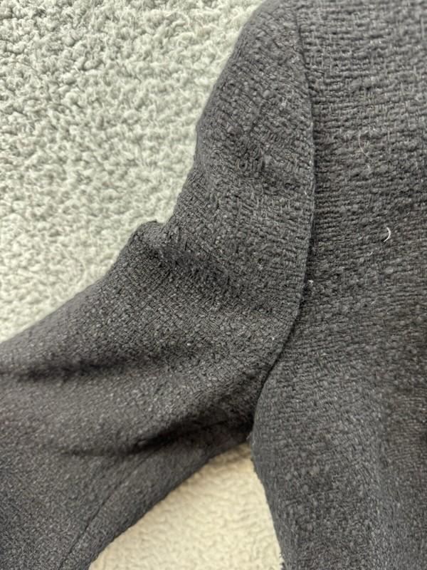 Zara Women's Size L Black Gold Button Up Over Jacket NWT