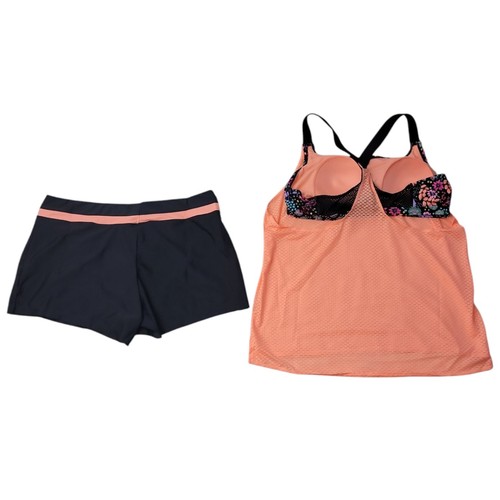 ZeroXposur Women’s 2-Piece Wide Strap Tankini Set Size Small Purple
