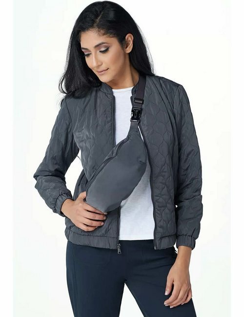 zuda Iron Grey Packable Puffer Excursion Jacket & Fanny Pack New UPF 50