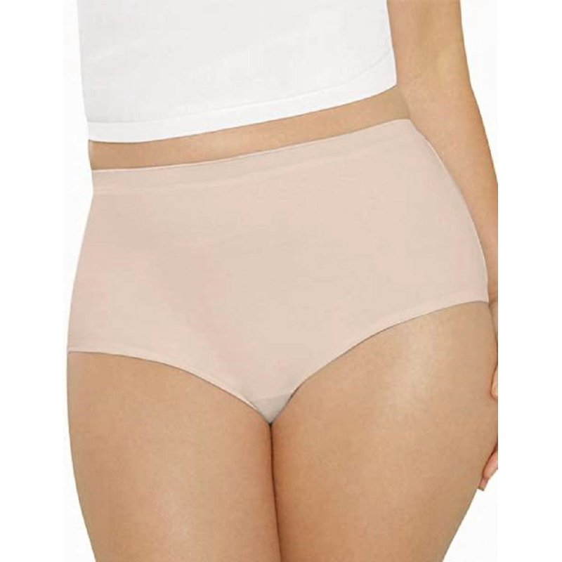 10 Pack Fruit Of The Loom SIgnature Brief Ultra Soft Cotton Blend Moisture Wicking Beige Panties 6