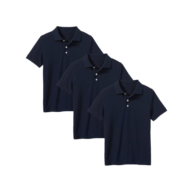 3-Pack Boys School Uniform Polo (Little Boys & Big Boys)