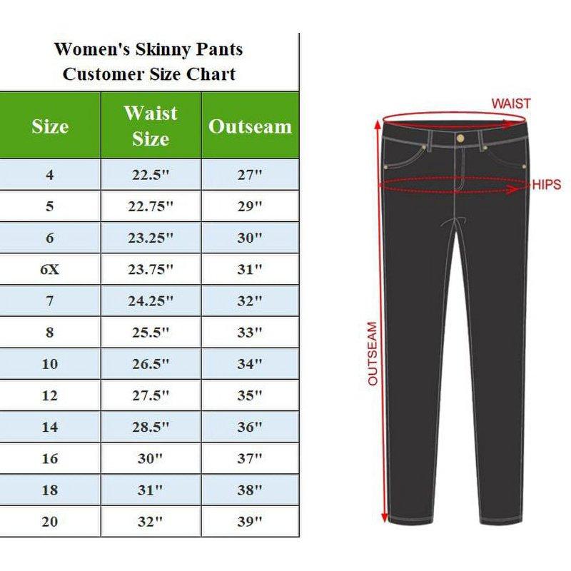 3-Pack Girl's Stretch Pencil Skinny Uniform Pants