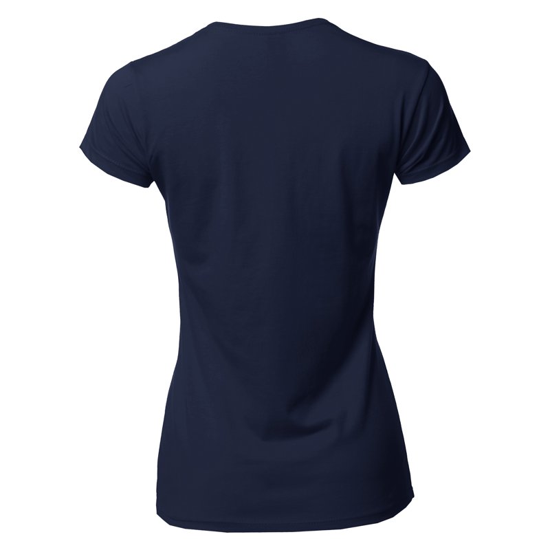 A2Y Women's Basic Solid Ring Spun 100% Cotton Short Sleeve Crew Neck T Shirt Tee Tops Navy M