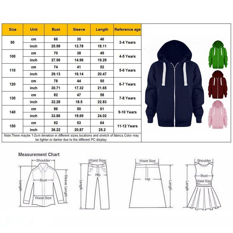 AJIWYH Kids Sweater Sweatshirt Color Solid Zip Jackets Long Hoodie Top Sleeve Up Girls Kids Boys Coat&jacket Cute Sweaters For Boys 10-12 Pink 6-7 Years