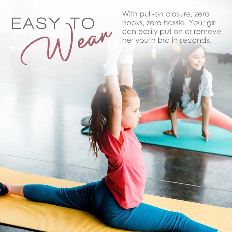 Alyce Intimates Girls Cotton Cropped Training Bra- Pack Of 7 Girl Cami Bras For Teens