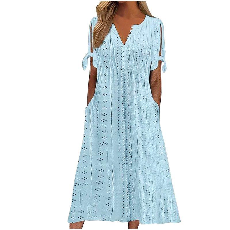 Amidoa Off The Shoulder Women's Spring Dresses Shirring Hem Dress Women's Wear To Work Dresses