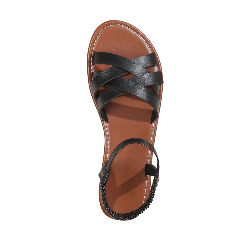 AnuYalue Flat Sandals for Womens Gladiator Dressy Summer Strappy Flat Sandals Adjustable Casual Fisherman Sandal with Open Toe Cross Strap Gladiator Sandals