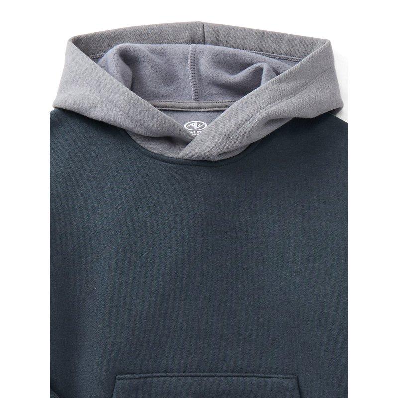 Athletic Works Boys Active Fashion Fleece Hoodie With Long Sleeves Sizes 4-18