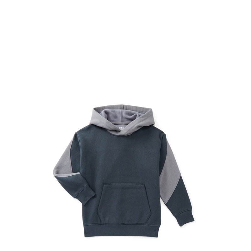 Athletic Works Boys Active Fashion Fleece Hoodie with Long Sleeves Sizes 4-18