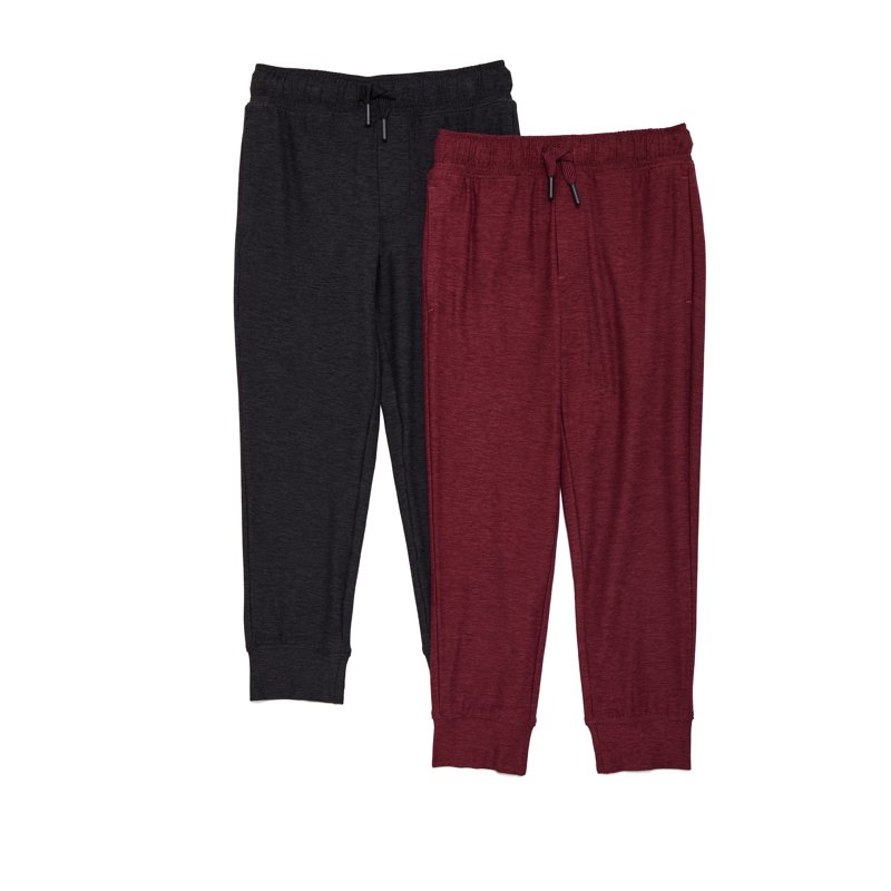 Athletic Works Boys ButterCore Joggers 2-Pack Sizes 4-18