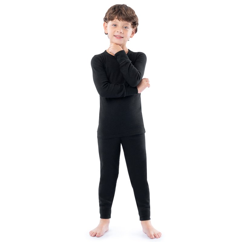 Athletic Works Boys & Girls Waffle Thermal Top & Bottom Set Sizes Xs-Xxl
