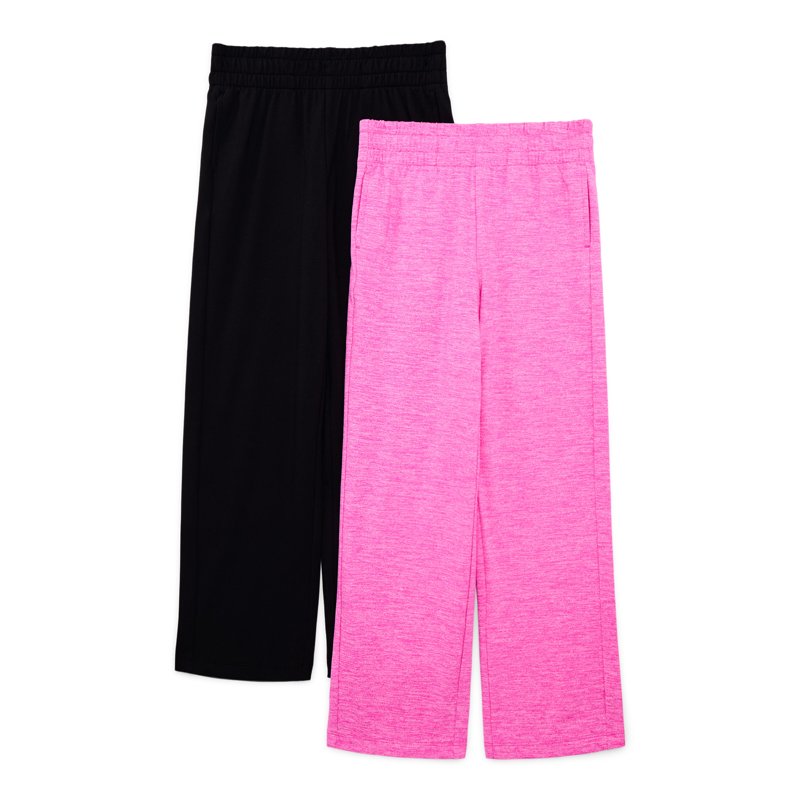 Athletic Works Girl's ButterCore Pant 2-Pack Sizes 4-18