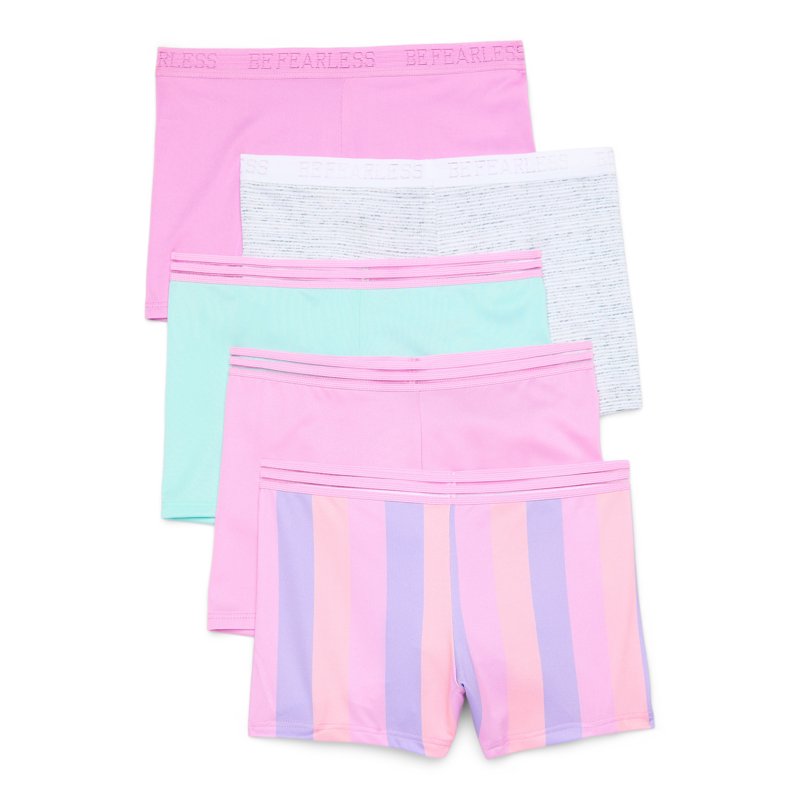 Athletic Works Girls Active Boyshort Underwear 5-Pack Sizes S-XL