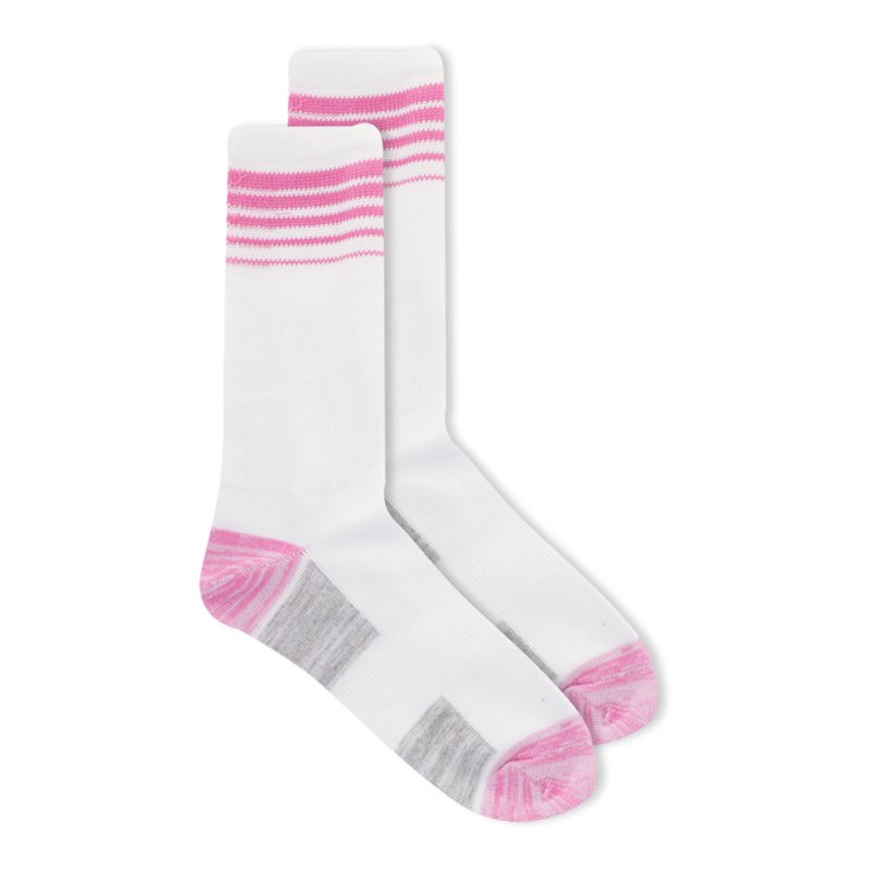 Athletic Works Girls Cushioned Crew Socks 10 Pack Size S (6-10.5)-L (4-10)