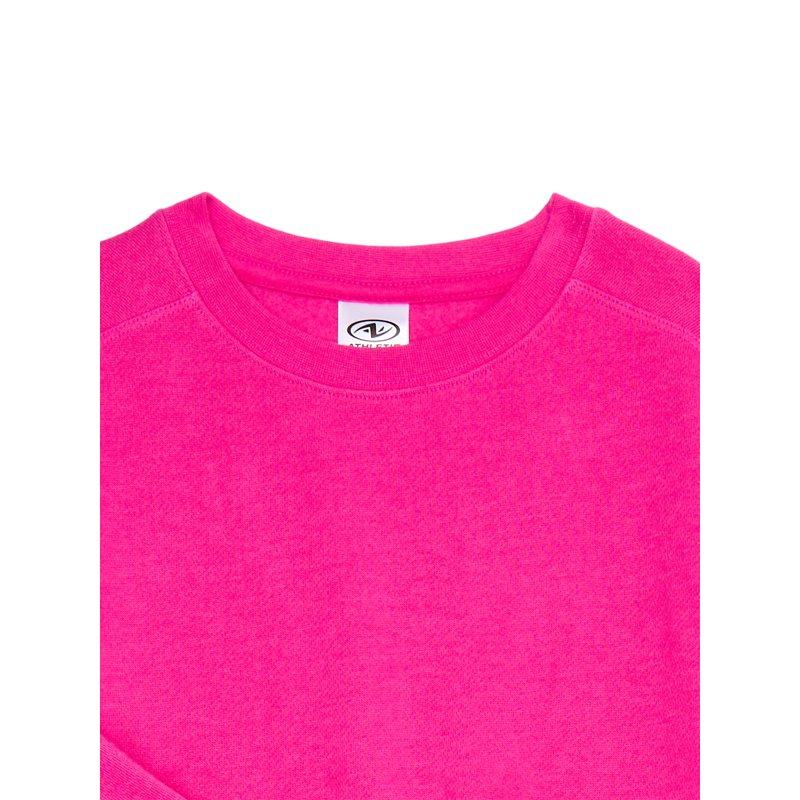 Athletic Works Girls Fleece Sweatshirt And Sweatpants Set 2-Piece Sizes 4-18 & Plus