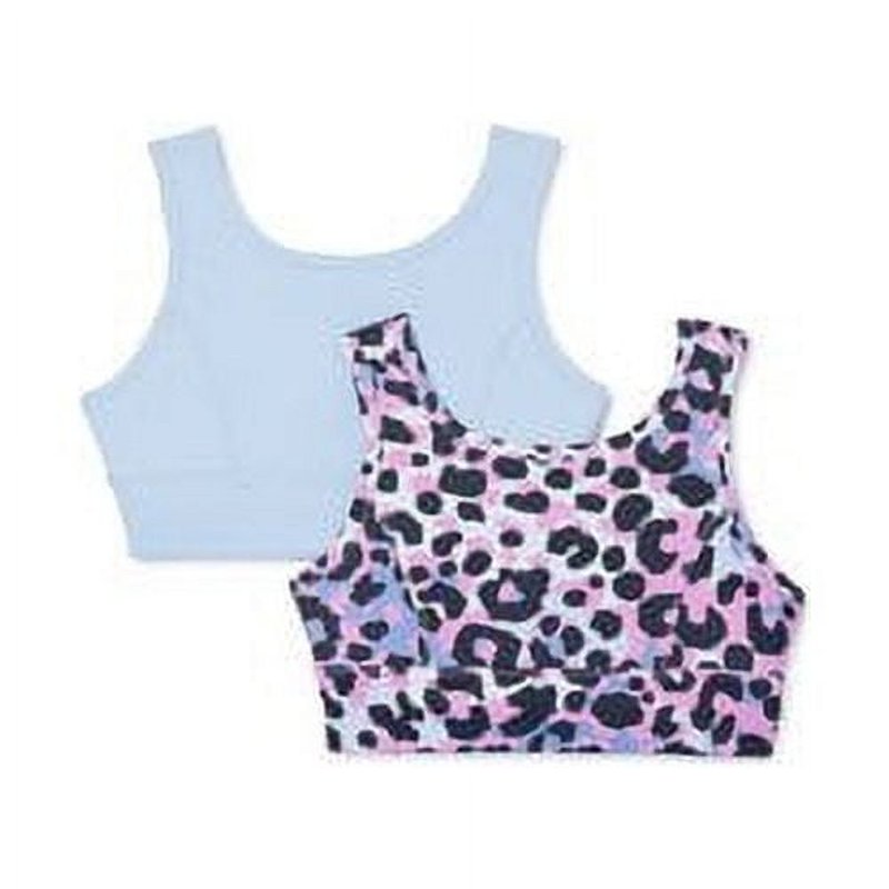Athletic Works Girls Sports Bra with Keyhole 2-Pack
