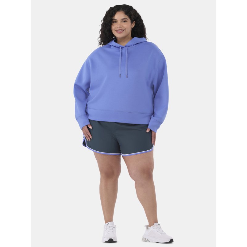 Athletic Works Women's And Women's Plus Piped Running Shorts Sizes XS-4X