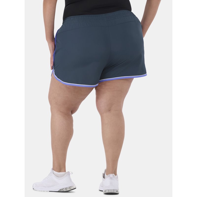 Athletic Works Women's And Women's Plus Piped Running Shorts Sizes XS-4X