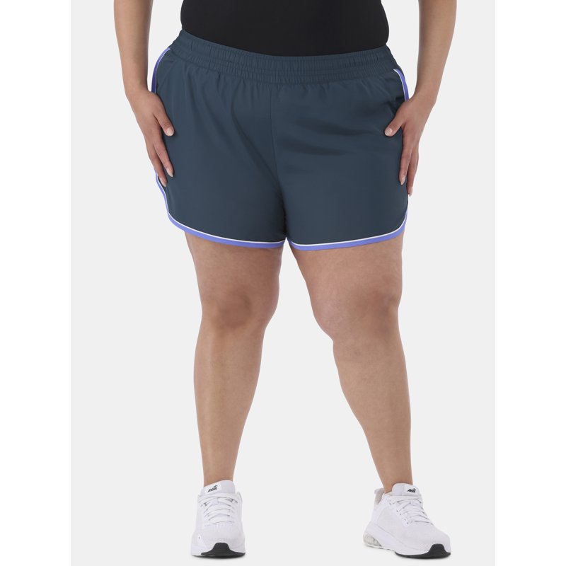 Athletic Works Women's and Women's Plus Piped Running Shorts Sizes XS-4X