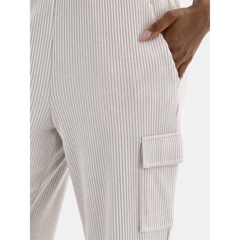 Avia Women’s And Women's Plus Corded Ribbed Seamed Wide-Leg Pants Sizes XS-4X