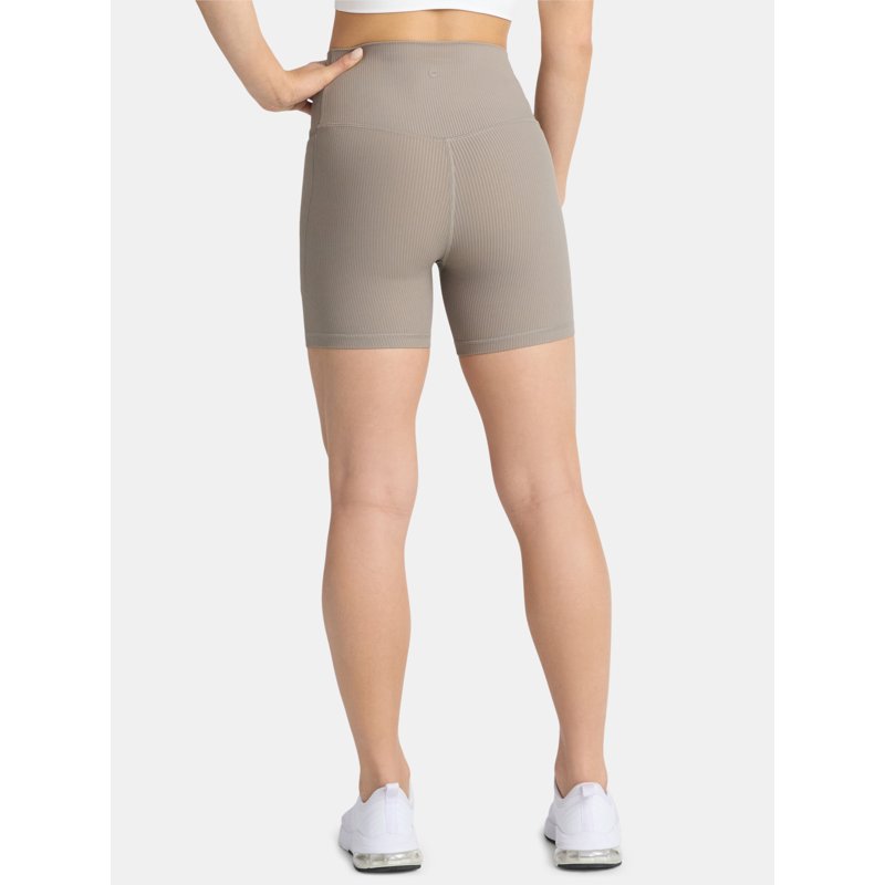 Avia Women's And Women's Plus Ribbed SoftSculpt Bike Shorts Sizes XS-4X