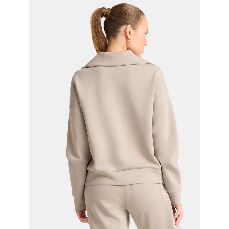 Avia Women's And Women's Plus Scuba Knit Quarter Zip Pullover Sizes XS-4X