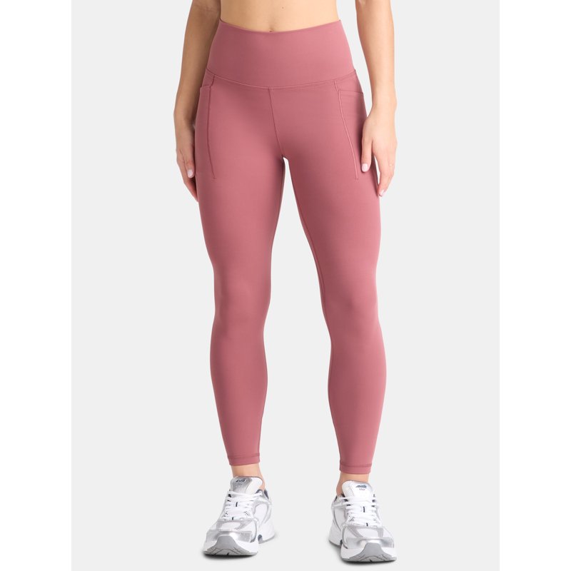 Avia Women's and Women's Plus SoftSculpt High Rise Leggings with Pockets Full Length Sizes XS-4X