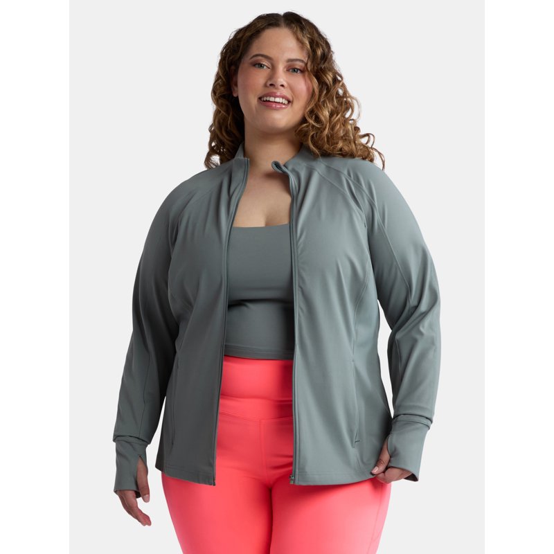 Avia Women's and Women's Plus SoftSculpt Zip-Up Active Jacket Sizes XS-4X