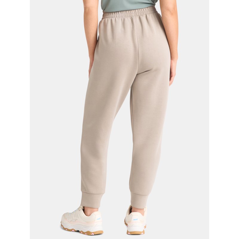 Avia Women's Scuba Knit Pleat Joggers With Pockets Size XS-4X