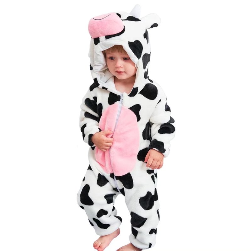 Baby Cow Costumes Unisex Toddler Onesie Halloween Dress Up Romper 18-24 Months