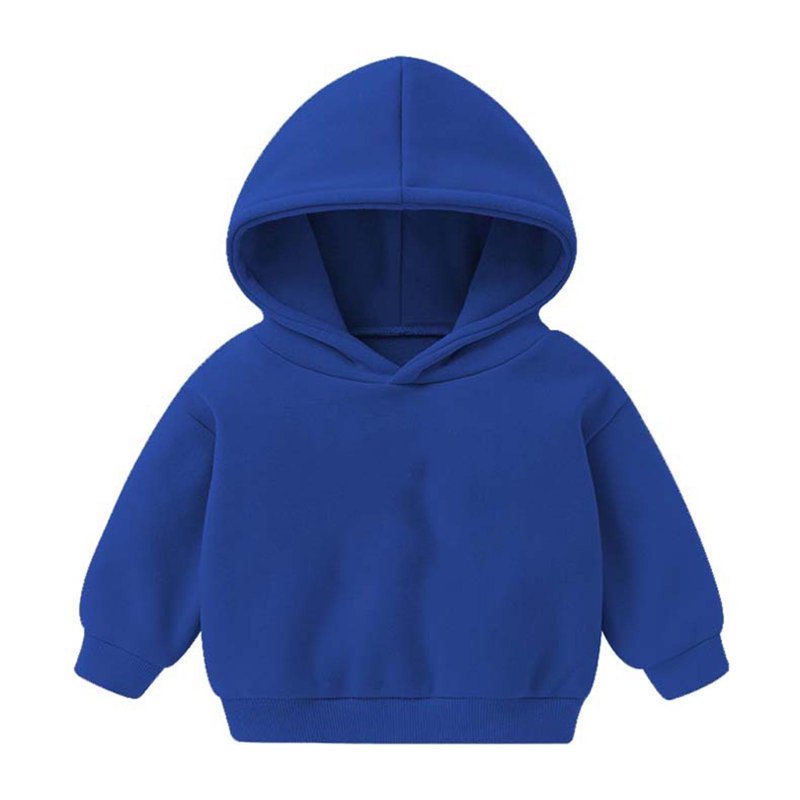 Baby Pullover Sweatshirt Deals Winter Kids Hoodies Boys Girls Hoody Children Pullover Outerwear Toddler Girl Tops Blue 2-3T