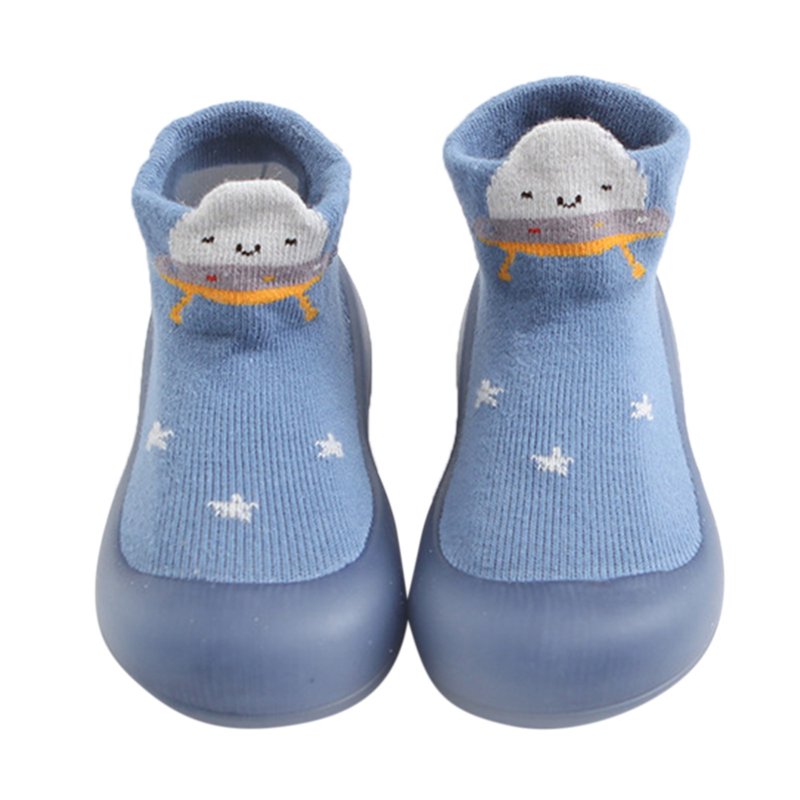 Baby Sock Shoes Walking Shoes Soft Rubber Sole Non Floor Cotton Socks Shoes Baby Boy Girl on Sneakers for Baby 12-18 Months