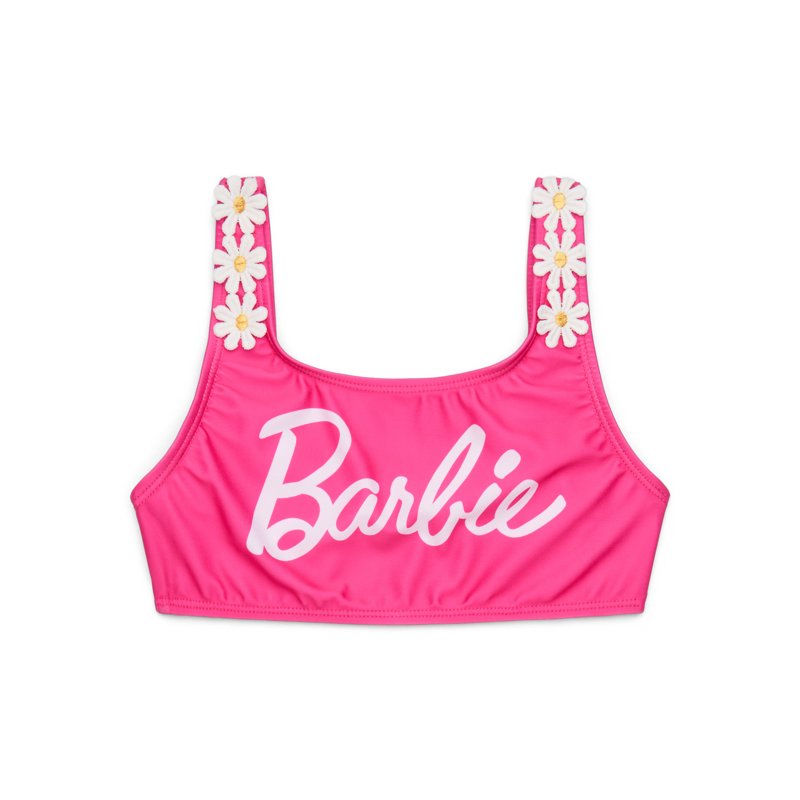 Barbie Girls Bikini Top And Bottoms Swimsuit Set With UPF 50+ 2-Piece Sizes 4-12