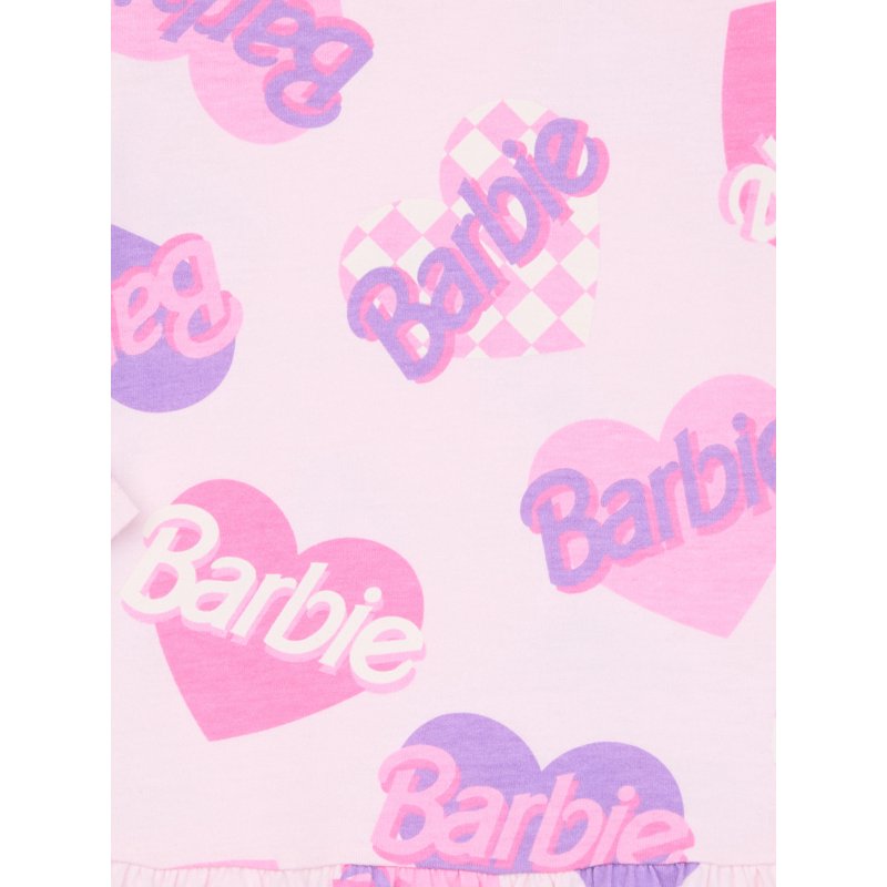 Barbie Toddler Girls Print Drop Waist Dress With Long Sleeves Sizes 12M-5T