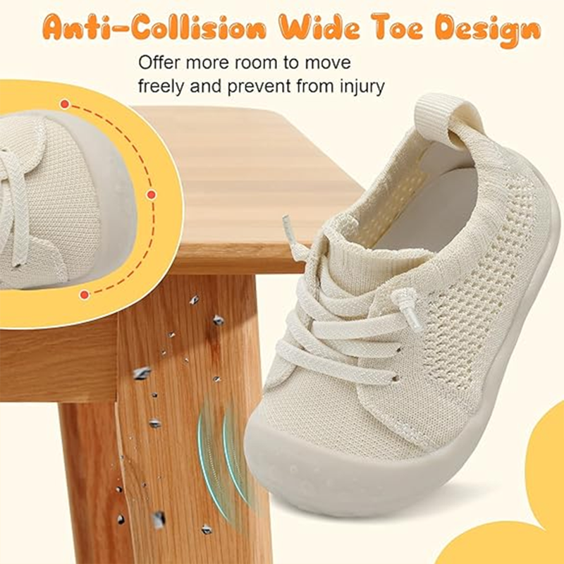 Barerun Baby Boys Girls Knit Shoes Sneakers Slip On Walking Shoes For Infant