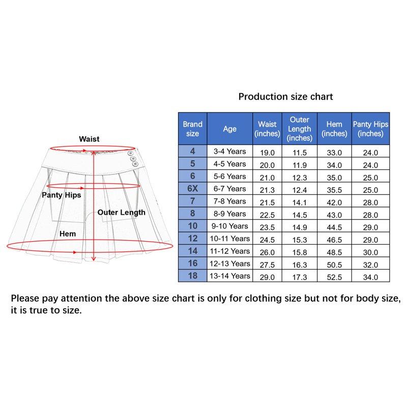 Bienzoe Girl's Stretchy Pleated Adjust Waist School Uniforms Skirt Black 10