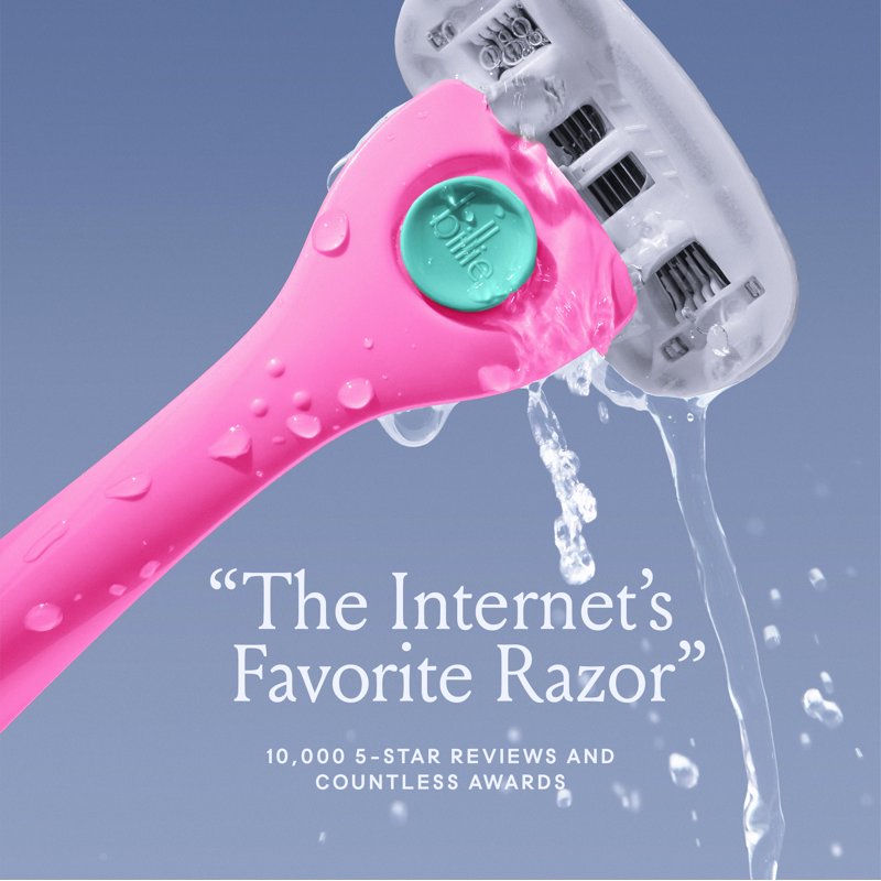Billie Women’s Razor 5-Blade Razor Cartridge Refills 4 Ct