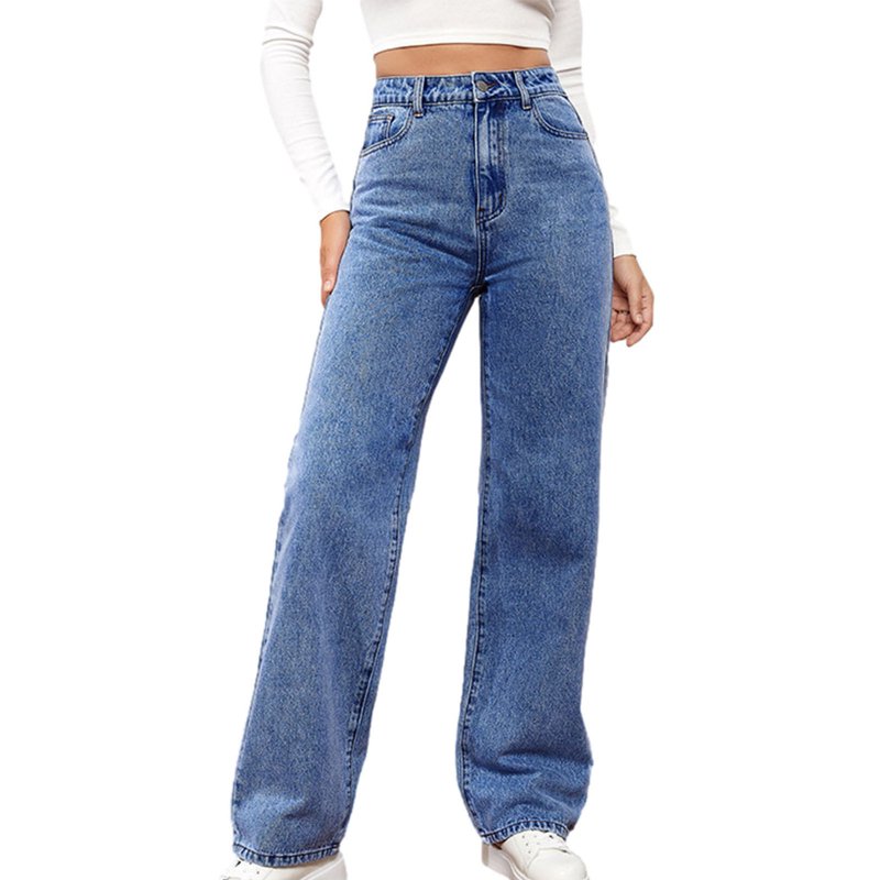 Black*Friday Deals 50% Off Clear GaThRRgYP Denim Pants For Women Womens Straight Leg Jeans Fashion Women High Waisted Stretch Slim Casual Pencil Pants